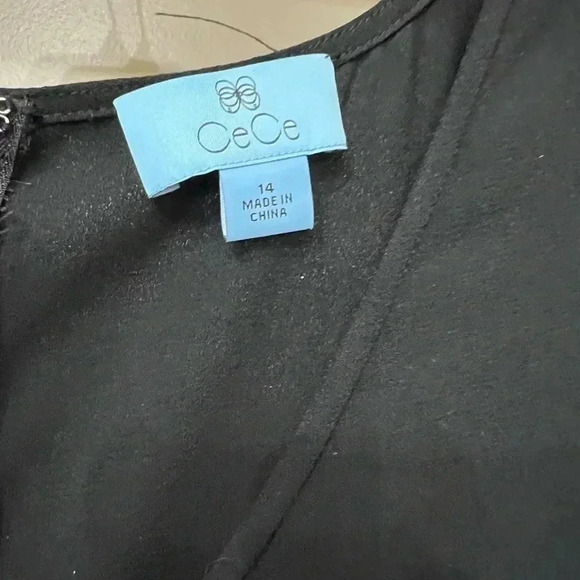 CECE BLACK WIDE LEG JUMPSUIT SIZE 14 - Picture 3 of 7